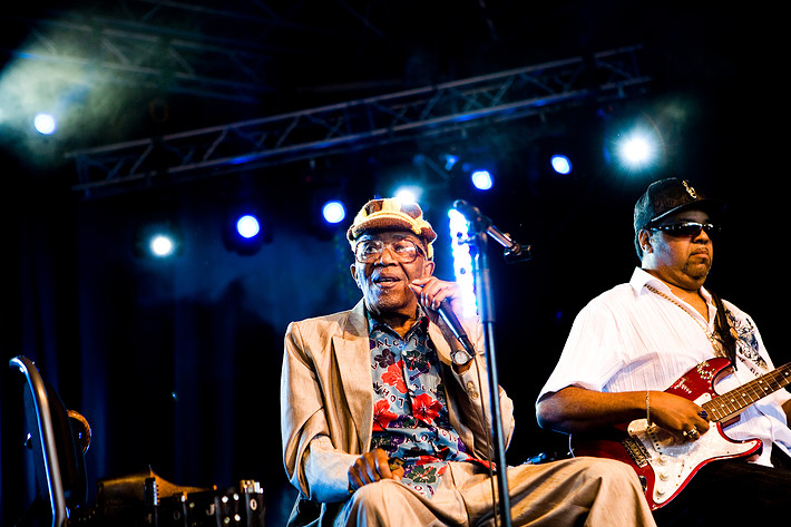 2009-06-27 - Mojo Buford & Jimi Smith från Peace & Love, Borlänge