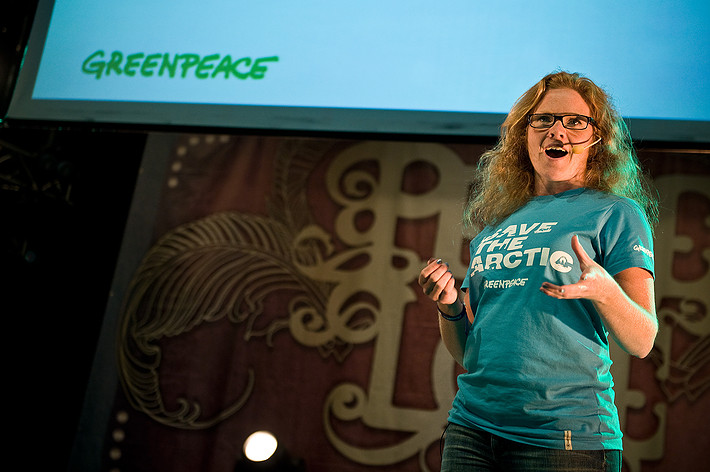 2012-06-27 - Therese Jacobsson, Greenpeace at Peace & Love, Borlänge